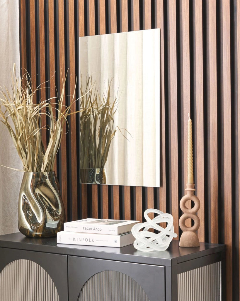 Specchio da parete rettangolare senza cornice argento 40 x 60 cm bagno soggiorno camera da letto