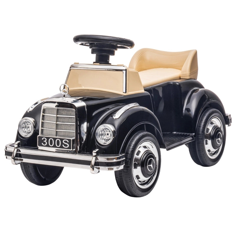 Macchinina giocattolo cavalcabile Mercedes Benz Design 300 S, nera