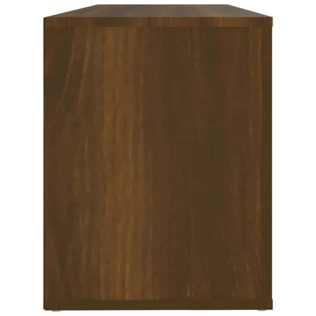 Scarpiera Rovere Marrone 100x35x45 cm in Legno Multistrato 816927