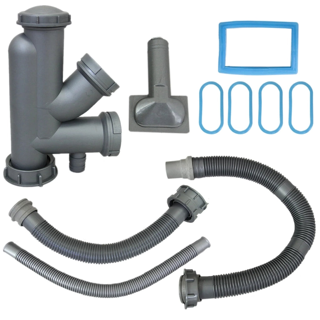 Lavello Doppio Acciaio Inox Sottotop Sottopiano Integrato Satinato Vasca 60x45cm