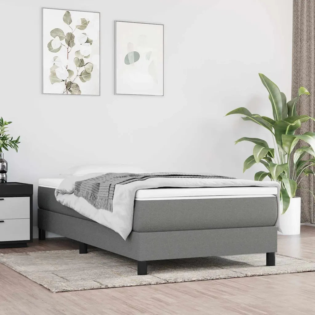 Materasso Molle Insacchettate-Materasso per Letto Grigio Scuro 120x190x20 Tessuto