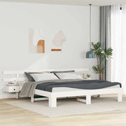 Struttura del letto Bianco 200 x 200 cm Pino massello 3385677