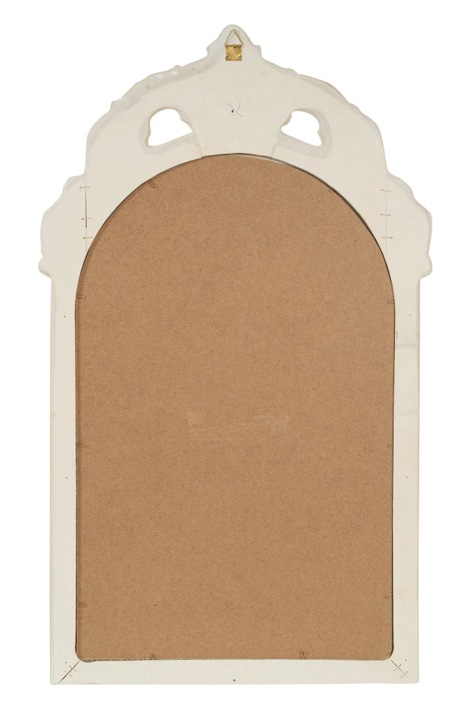 Biscottini SPECCHIERA DA PARETE IN LEGNO FINITURA BIANCA ANTICATA MADE IN ITALY Specchio