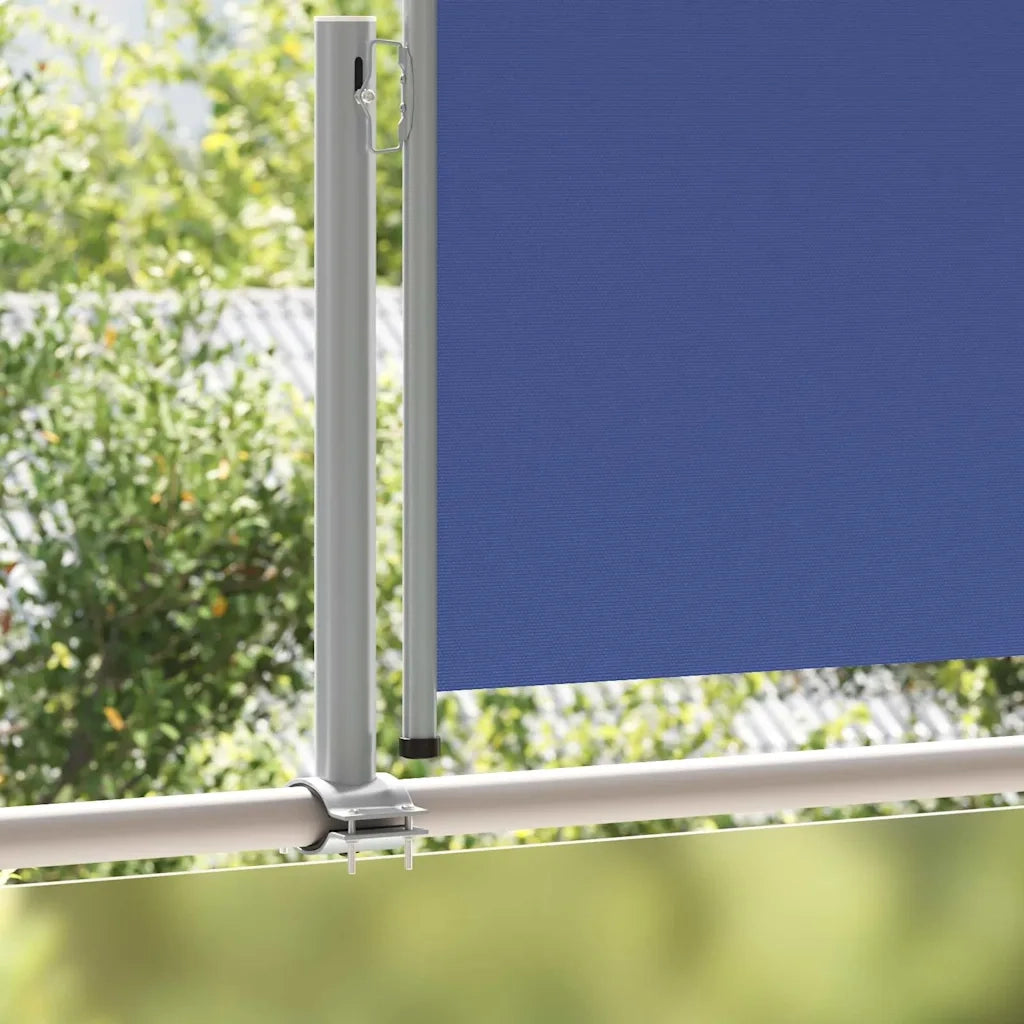 Tenda Laterale Retrattile per Patio 120x300 cm Blu
