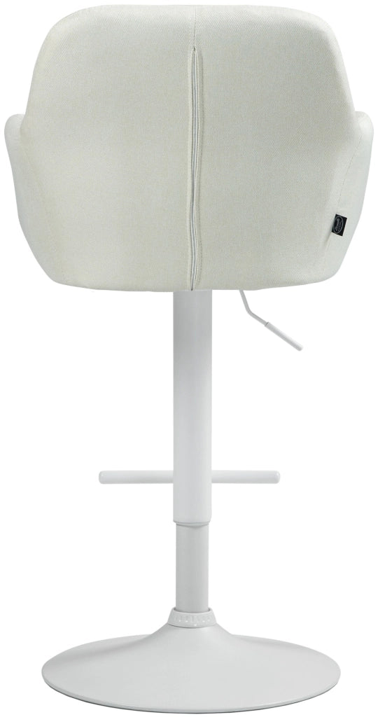 Barhocker Natoma Stoff weiЯ