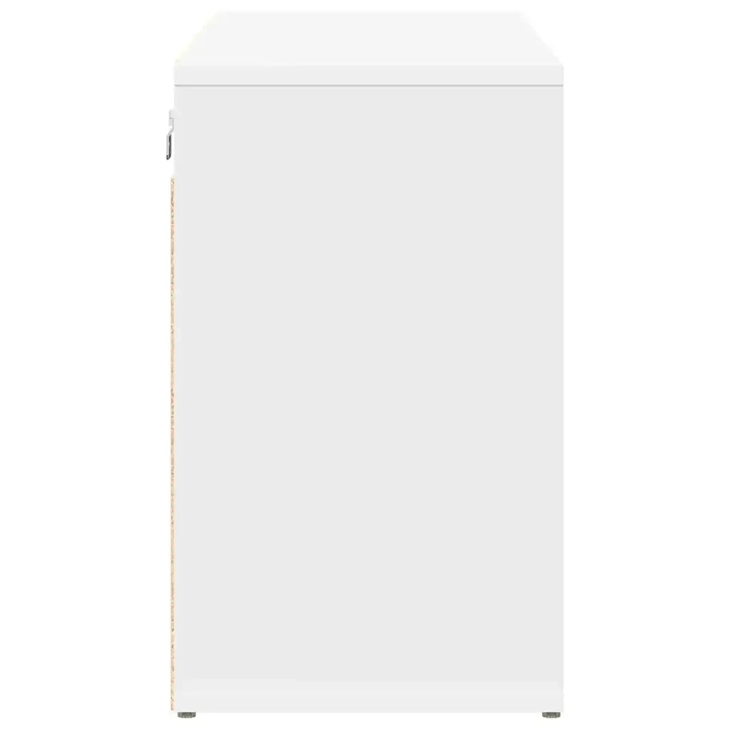 vidaXL Scarpiera Bianco 103 x 30 x 51 cm Legno multistrato