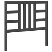 Testiera | Testata per Letto Grigia 106x4x100 cm Legno Massello di Pino