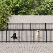 Gabbia per Cani da Esterno in Acciaio 52,69 m² 3124651