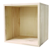Pensile Libreria 1 Ripiano 36x30x36 cm in Legno di Pino Naturale
