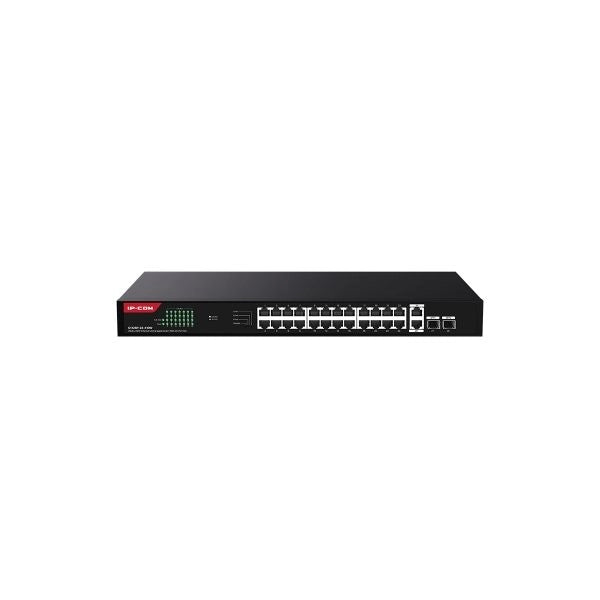 Switch ip-com g1128p-24-410w 26p gigabit base-t+2p base-x sfp cloud managed poe budget tot. 370w