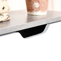 Mobile Portascarpe, Scarpiera Salvaspazio Bassa a 2 Ante per 8 Paia di Scarpe, Arredamento Moderno, Grigio e Bianco, 62.5x26x81cm
