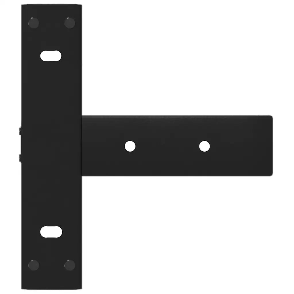 Gambe per Tavolo Consolle a Forma di T 2 pz Nere 38x25x(72-73) cm Acciaio 4013044