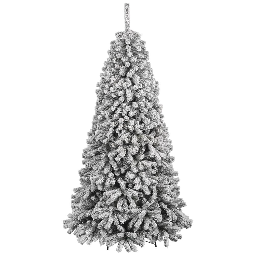 Albero Di Natale Innevato Danubio 210cm 1426 Rami Super Folto Effetto Neve Reale