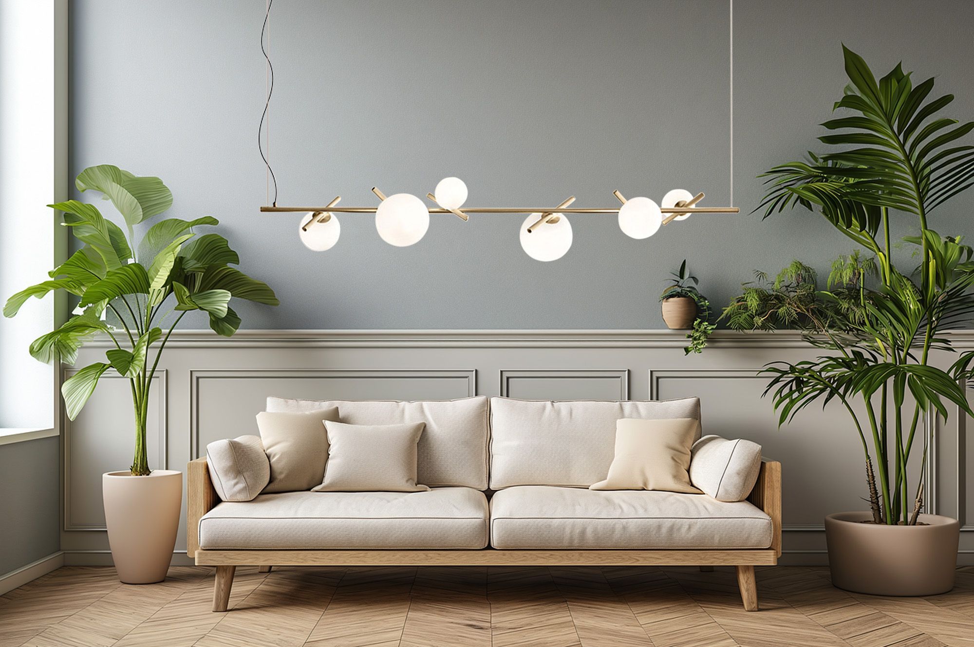 Lampada APP1664-6CP Gold