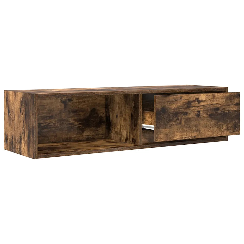 Mobili TV 2 pz Rovere Fumo 100x31x25,5 cm Legno Multistrato 861481