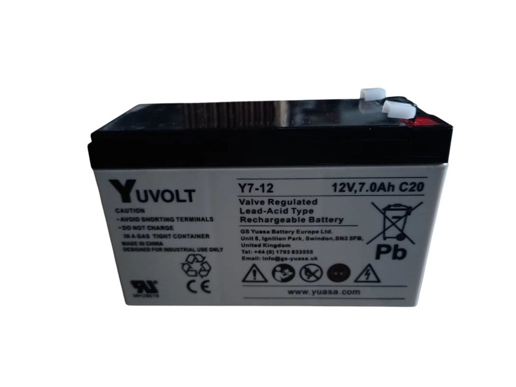 YUVOLT Batteria al piombo ricaricabile 12V 7Ah - Y7-12