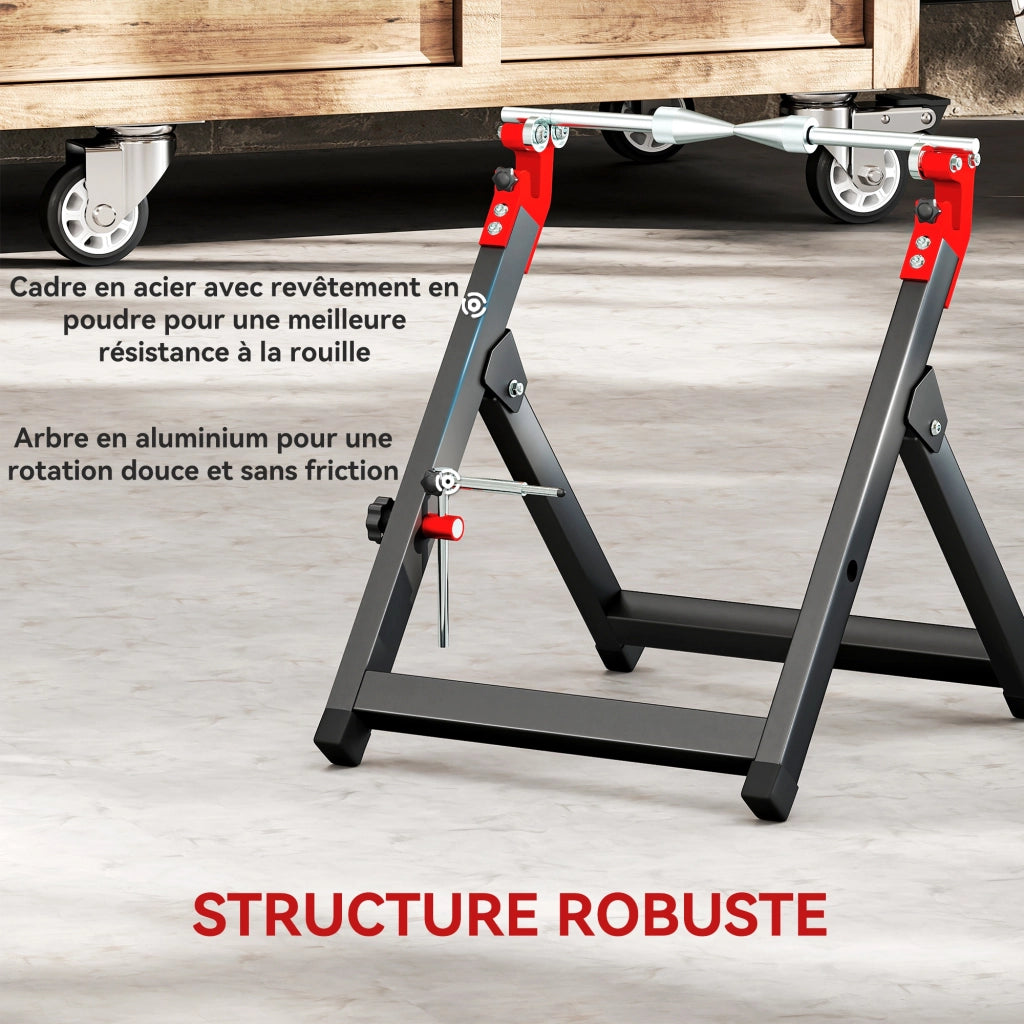 Equilibratore Ruote Moto ¨C zephmum ¨C Nero 40x39,5x40,5cm