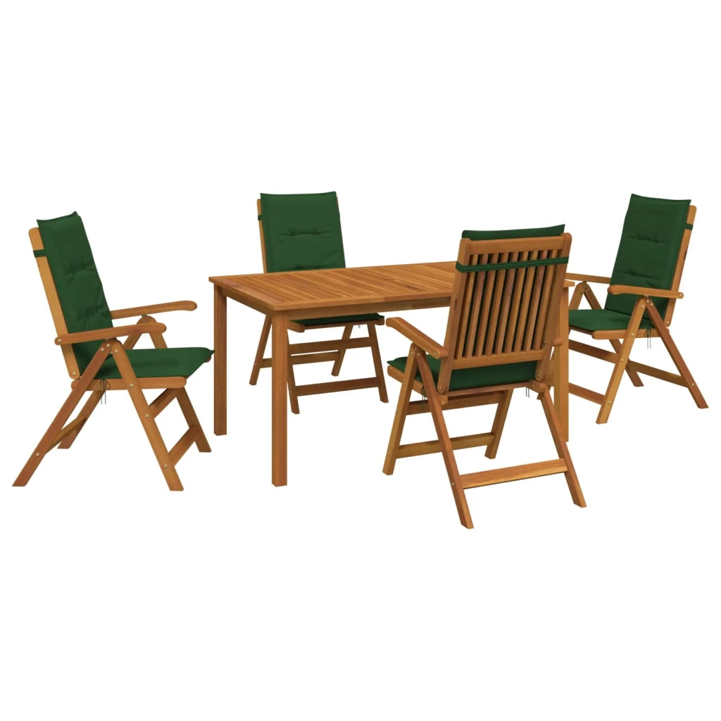 Set da pranzo da giardino 5 pezzi Naturale 3434571
