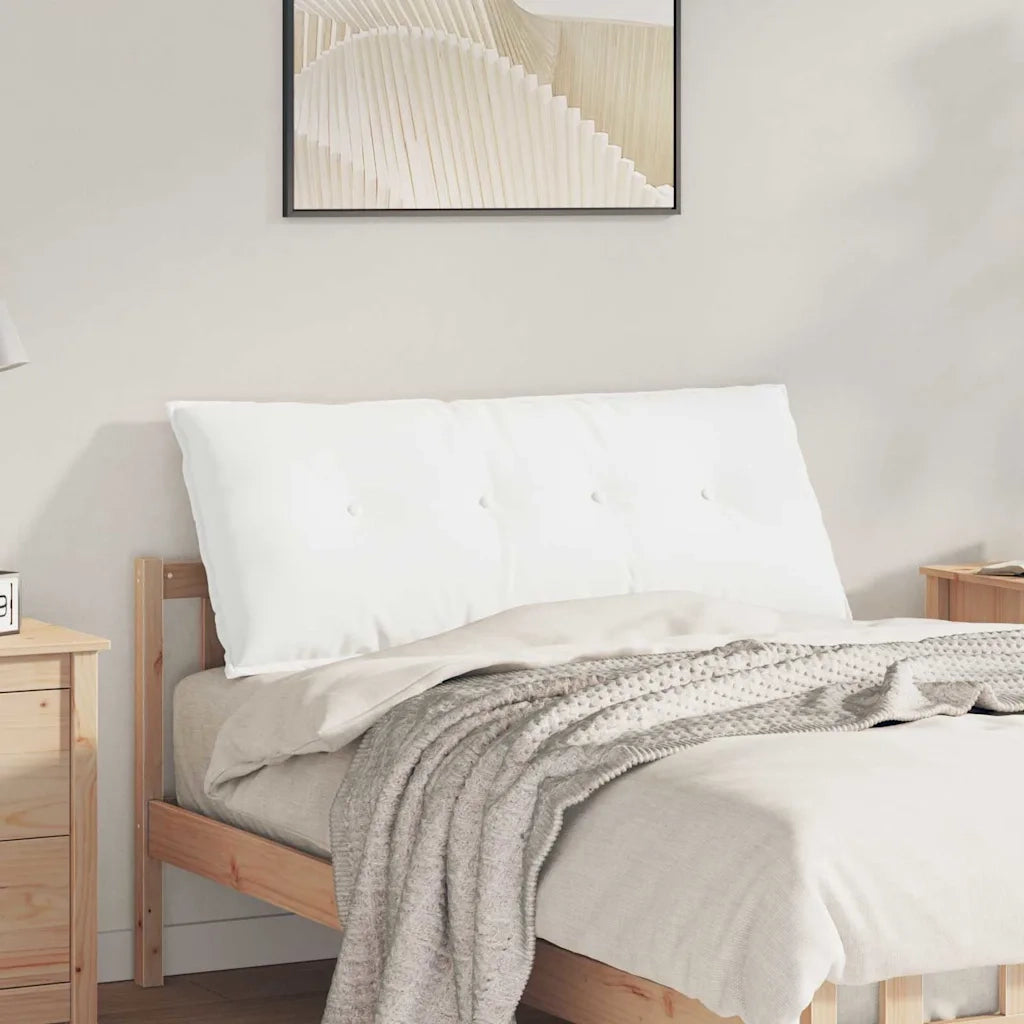 Cuscino per Schiena Bianco 120 x 19 x 50 cm Tessuto