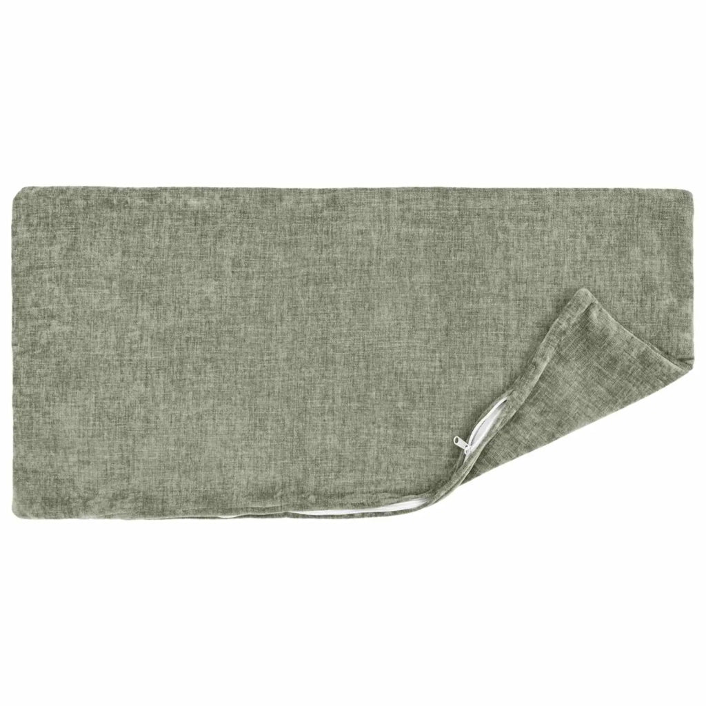 Federa 6 pcs HEERLEN Verde 30 x 50 cm Tessuto Chenille 907796