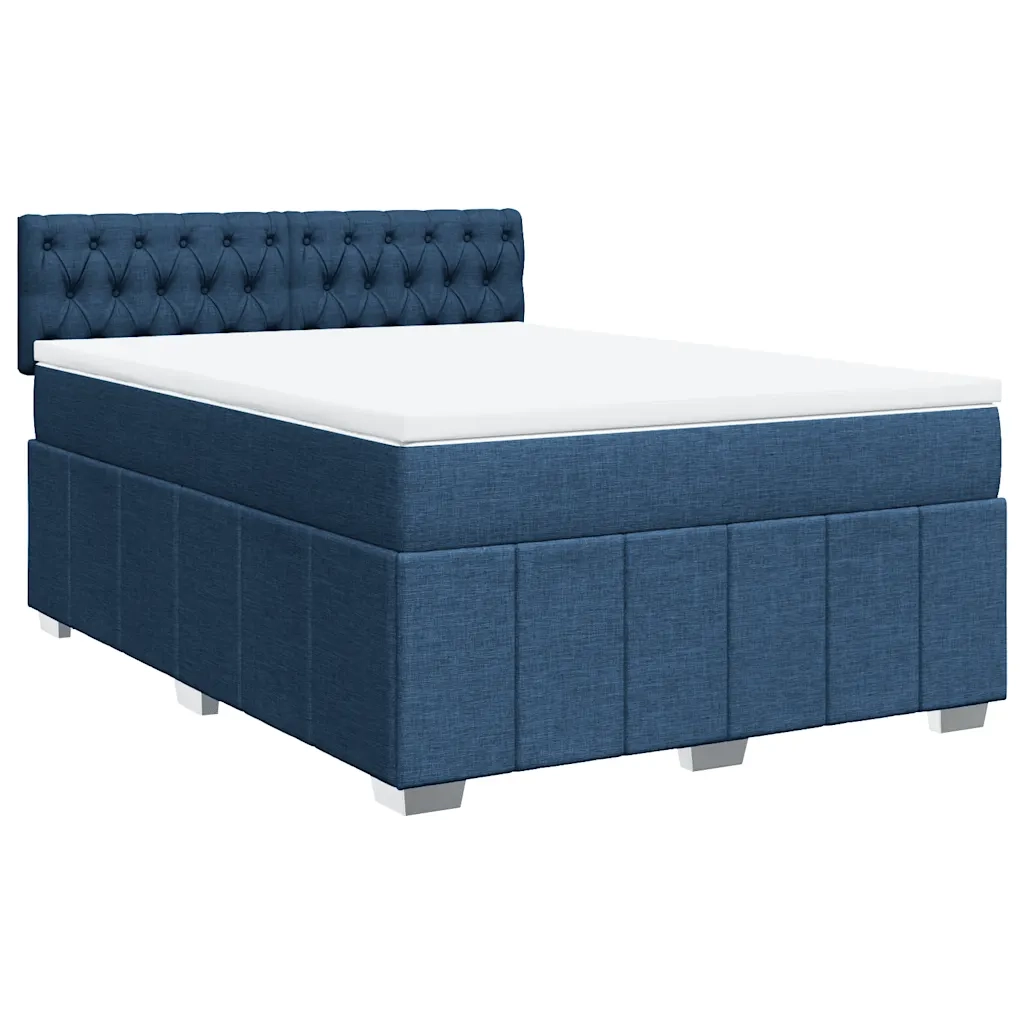 Giroletto a Molle con Materasso Blu 140x190 cm in Tessuto 3287076