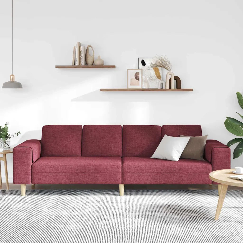 Set di divani Rosso vino Tessuto