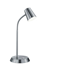 Lampada tavolo da Interno a LED in Metallo Nickel Opaco