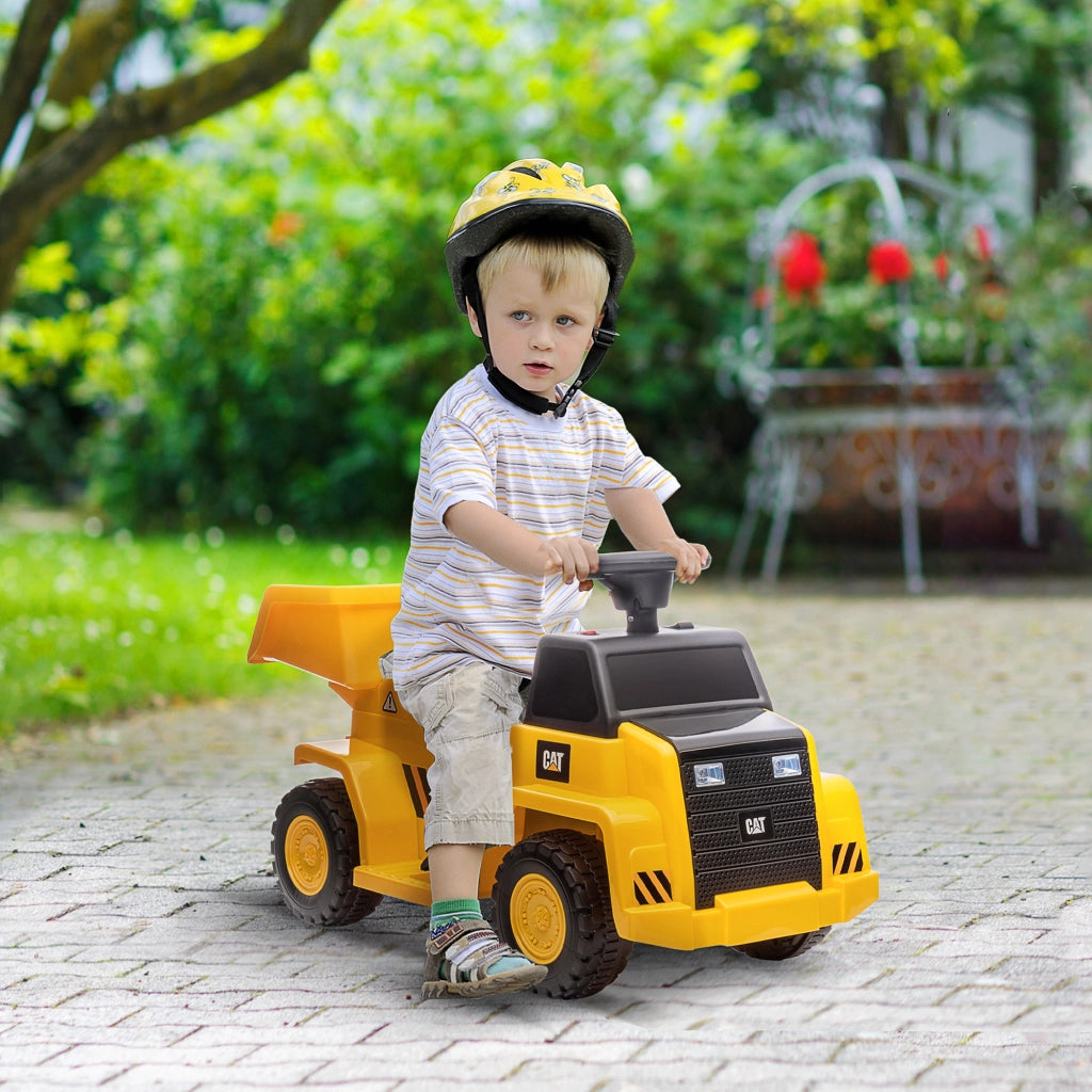 Camion Ribaltabile Elettrico per Bambini ¨C zephmum ¨C Giallo, 74.5x36x43.5 cm