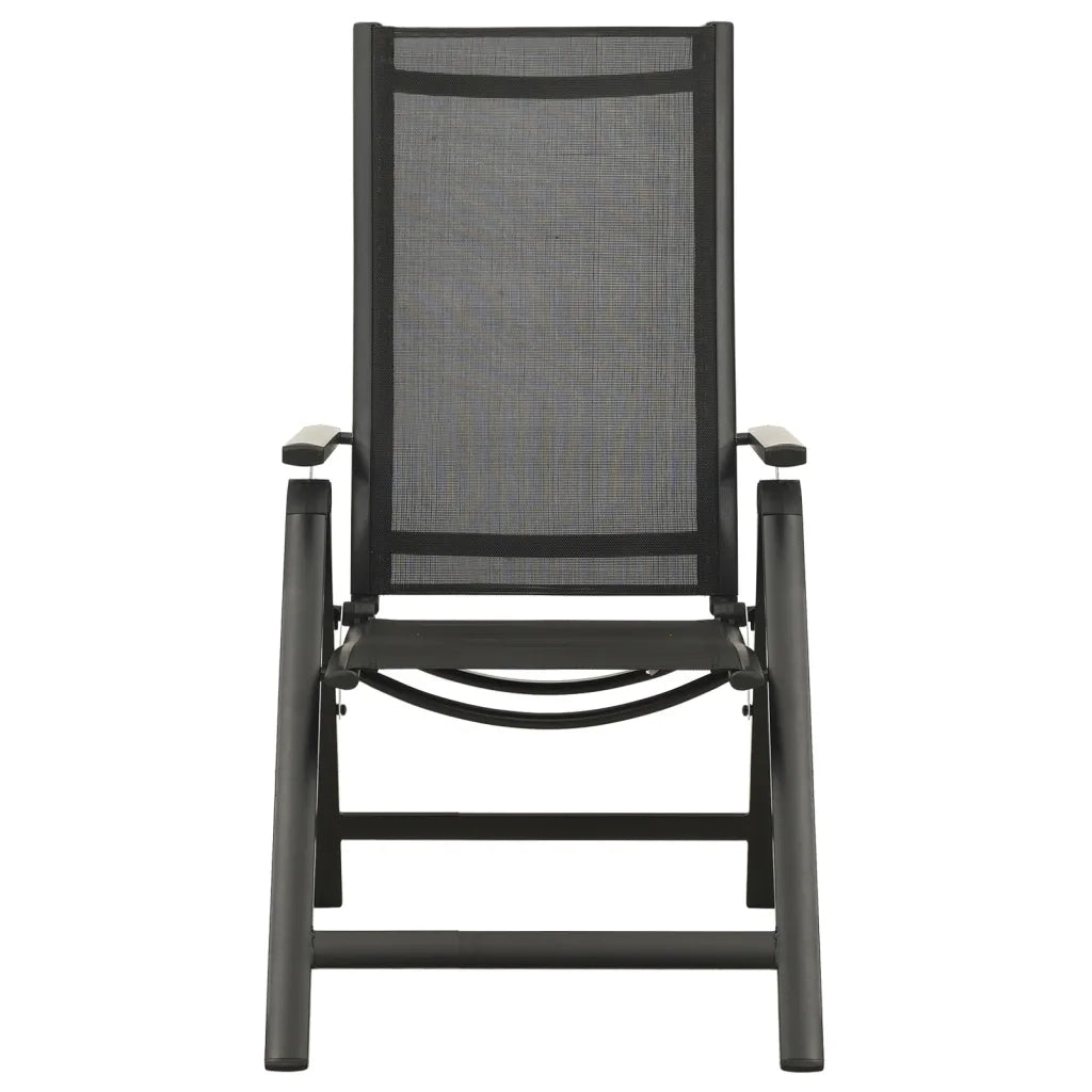 Set Mobili da Pranzo per Giardino 9 pz in Alluminio Antracite cod mxl 35712