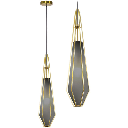 Lampada Da Soffitto Pensile Di Vetro Graffite APP456-1CP