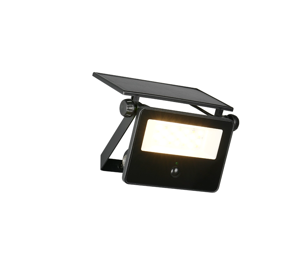 Faro da esterno LED, solare, c/sensore movimento, nero, L 15 cm, Moura