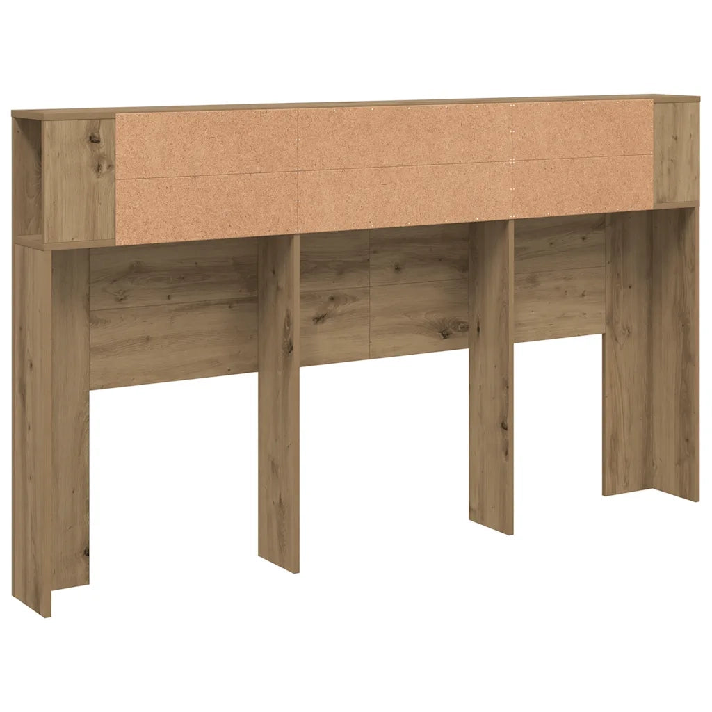 Testiera Contenitore Rovere 180x18,5x102,5 cm Legno Multistrato 856885