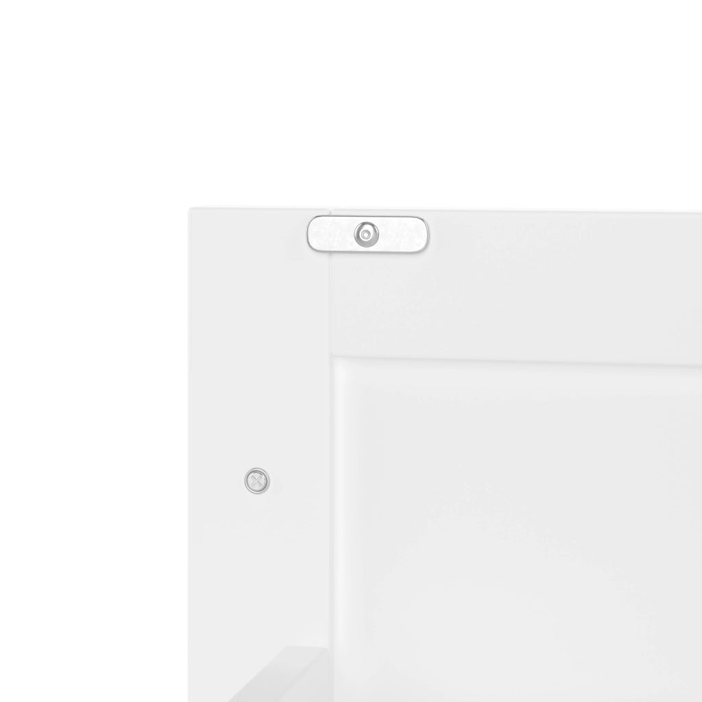 Mobile lavabo da bagno freestanding 76x46x83,5 cm bianco con lavabo in ceramica integrato, 3 cassetti silenziosi e vano con ripiano
