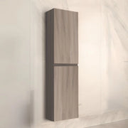 Colonna bagno sospesa Londres con due ante colore rovere grigio