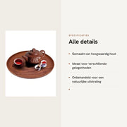 Piatto di Servizio Rond di Alta Qualità in Legno - Piatto Antiscivolo - Piatto Grande - Piatto Naturale - Piatto 30 cm - Duraturo e Solido - Piatto di Servizio 

Dimensioni: 
- Larghezza: 30 cm
- Lunghezza: 40 cm
- Altezza: 5 cm