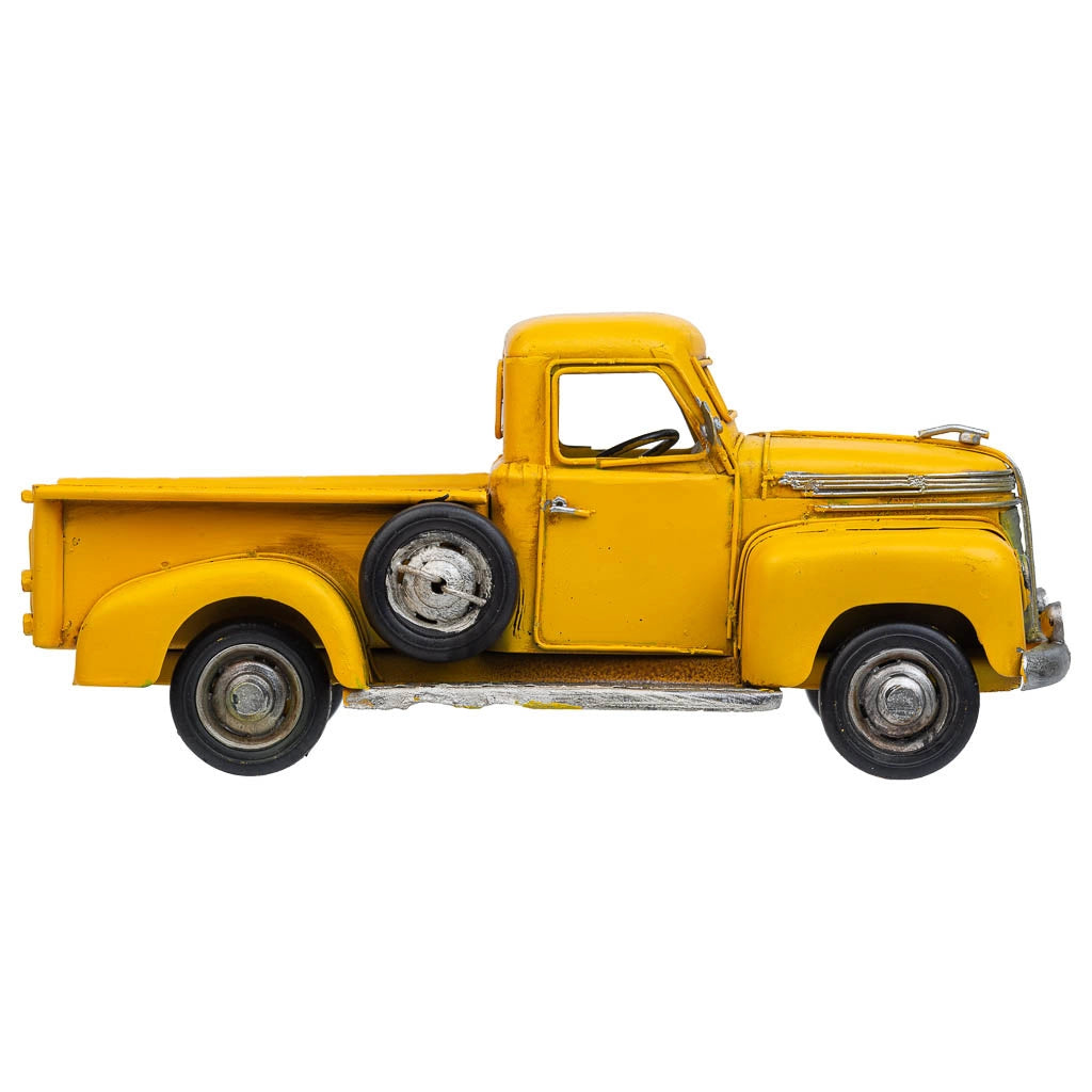 Furgone in metallo giallo 28x12x12h