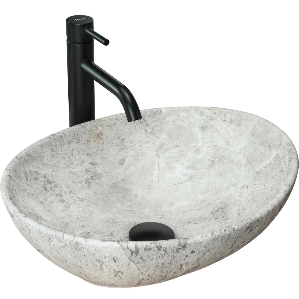 Lavabo Da Appoggio Rea Sofia Light Stone