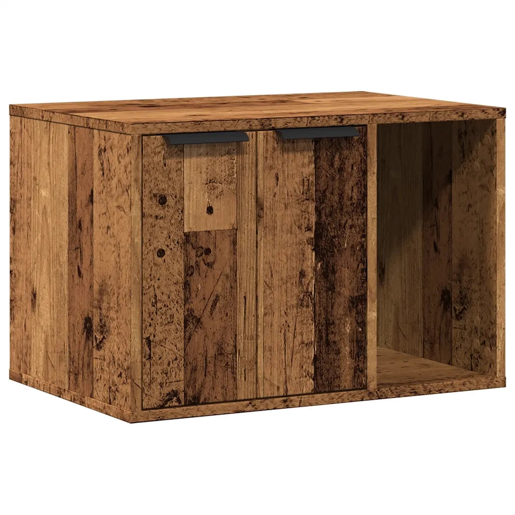 Recinto Lettiera Gatti Legno Vecchio 60x40x40 cm in Truciolato CFW4474240
