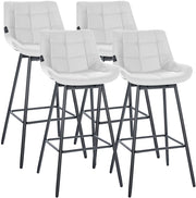 Set di 4 sgabelli da bar girevoli Weston in ecopelle 4