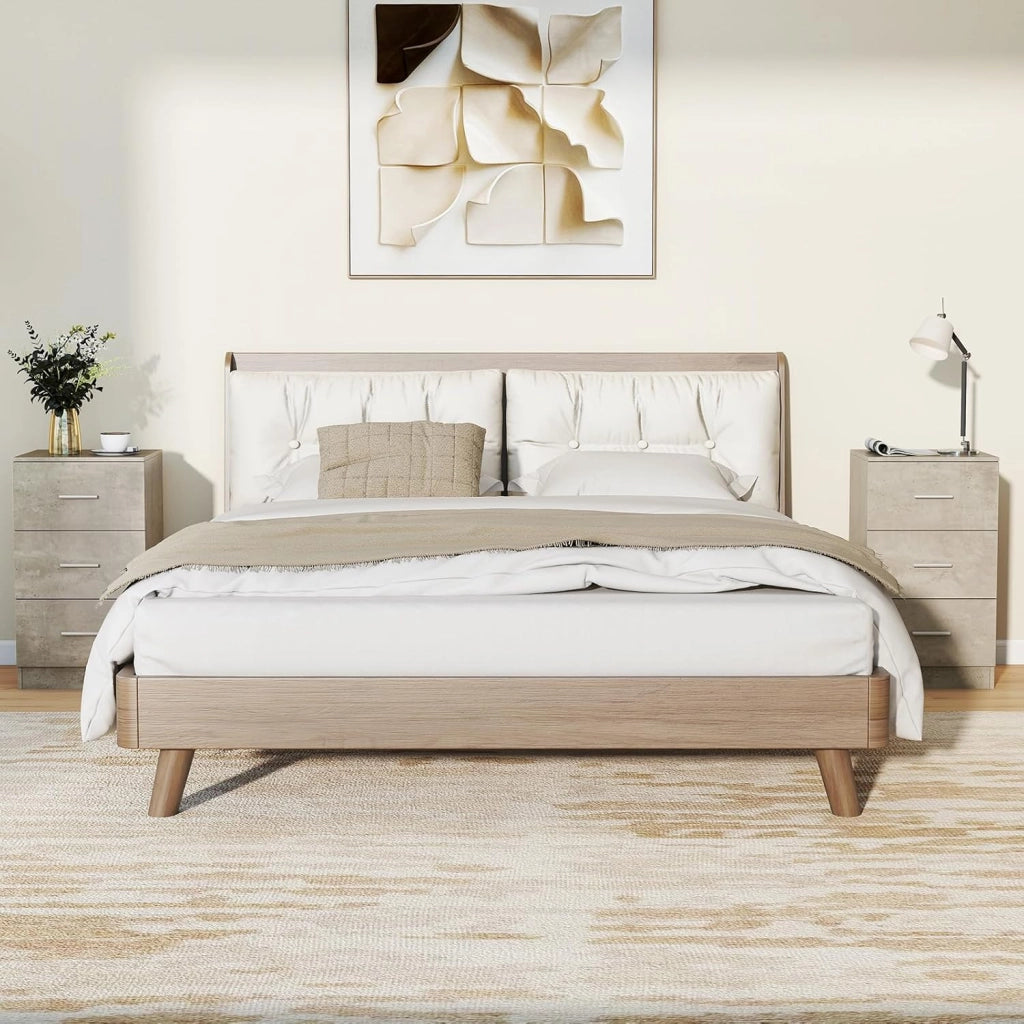 Comodino con 3 cassetti, comodino in legno, tavolino piccolo, cassettiera per camera da letto, ufficio, 37 x 34 x 66,5 cm (1, grigio)