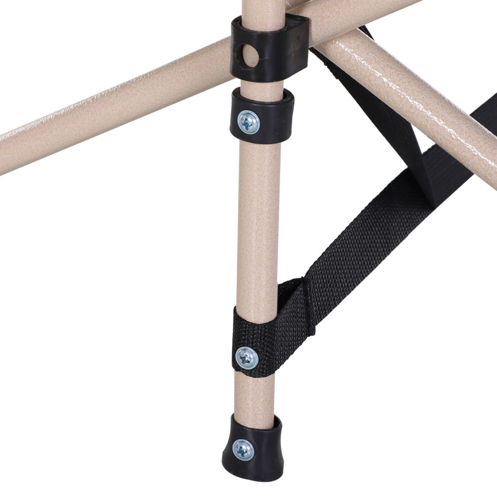 Feldbett pieghevole da campeggio 190x68x52 cm con borsa; nero