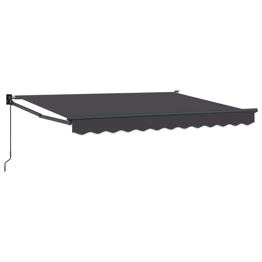 Tenda retrattile-Tenda parasole per balcone Antracite 3 x 2 m 100% Poliestere e Alluminio 362332