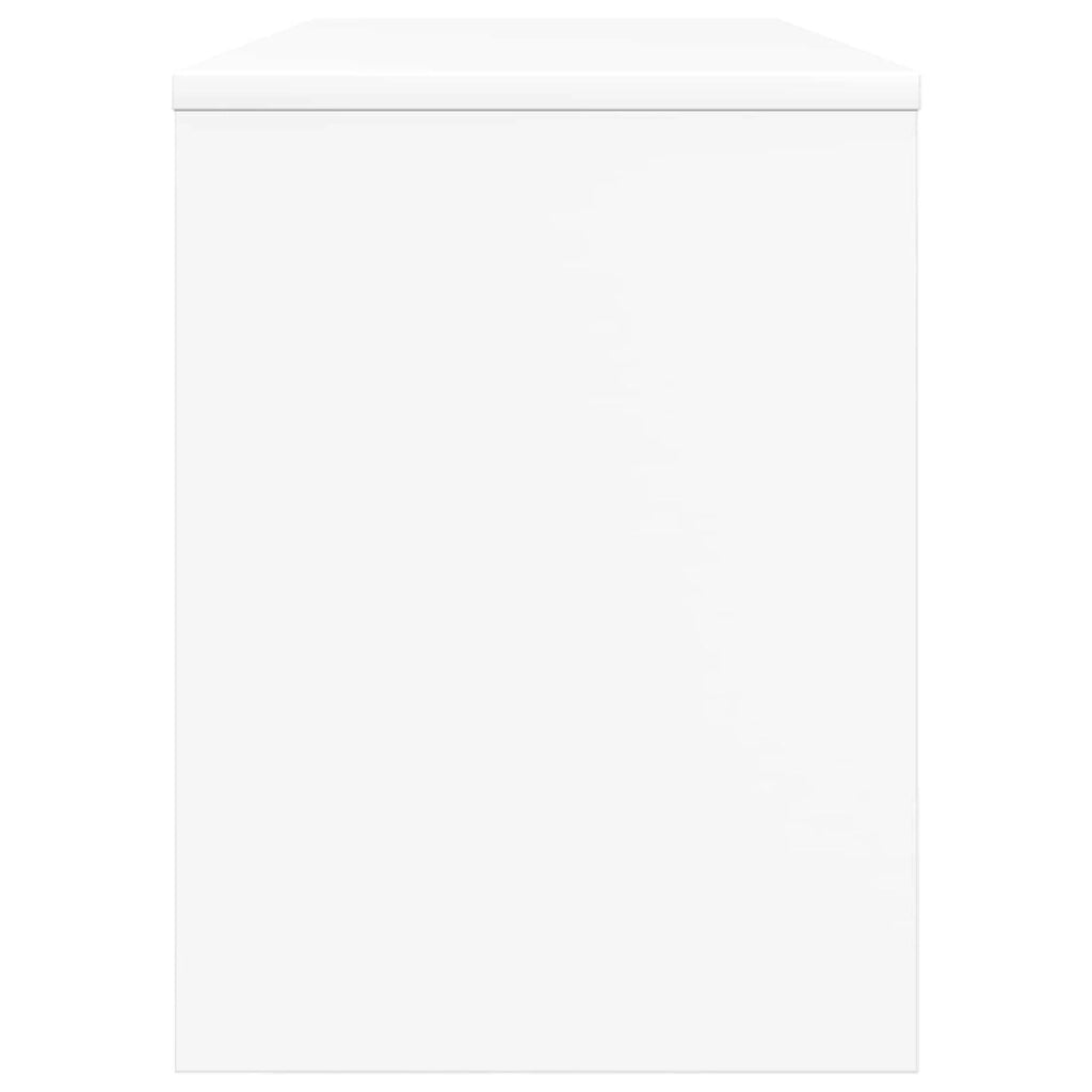 Mobile porta TV rettangolare moderno con contenitore funzionale 100 x 30 x 40 cm legno ingegnerizzato bianco 02_0058377