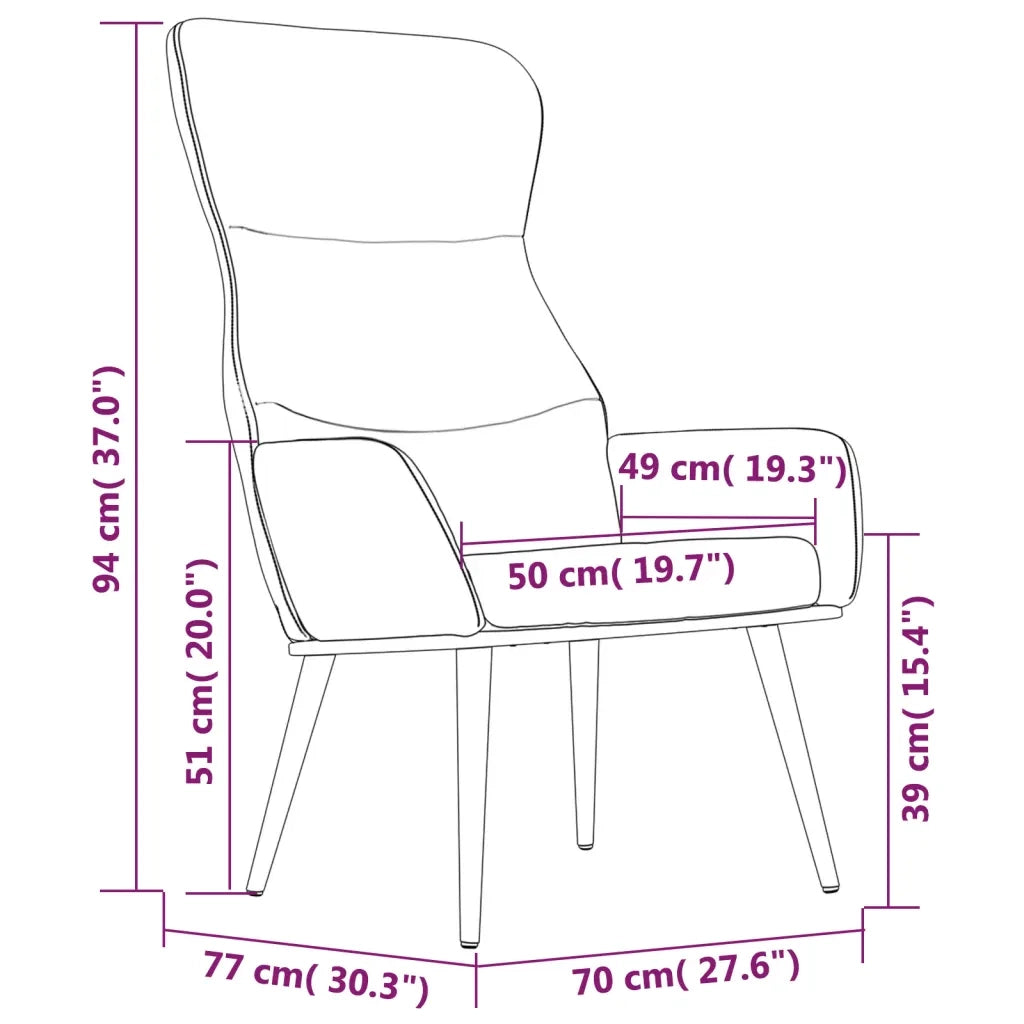 Sedia Relax Grigio Scuro in Tessuto cod mxl 9769