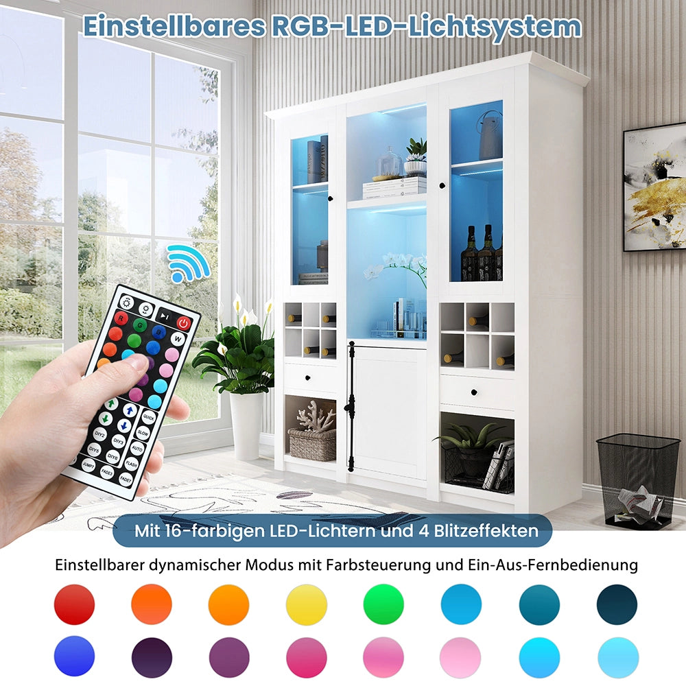 Vetrina a LED 7 colori - Xylo - Bianco