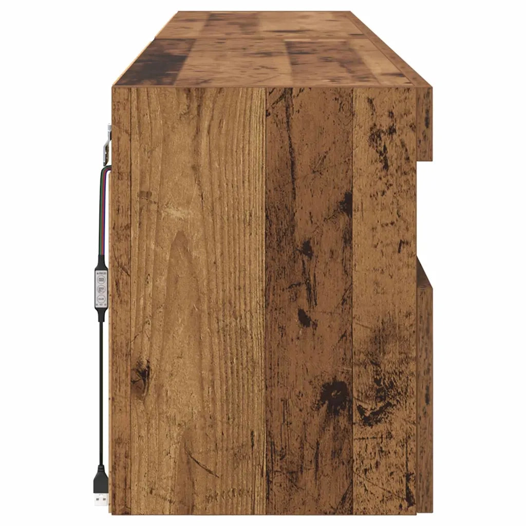 Mobiletti TV da Parete 2 pcs Legno vecchio 80 x 30 x 40 cm