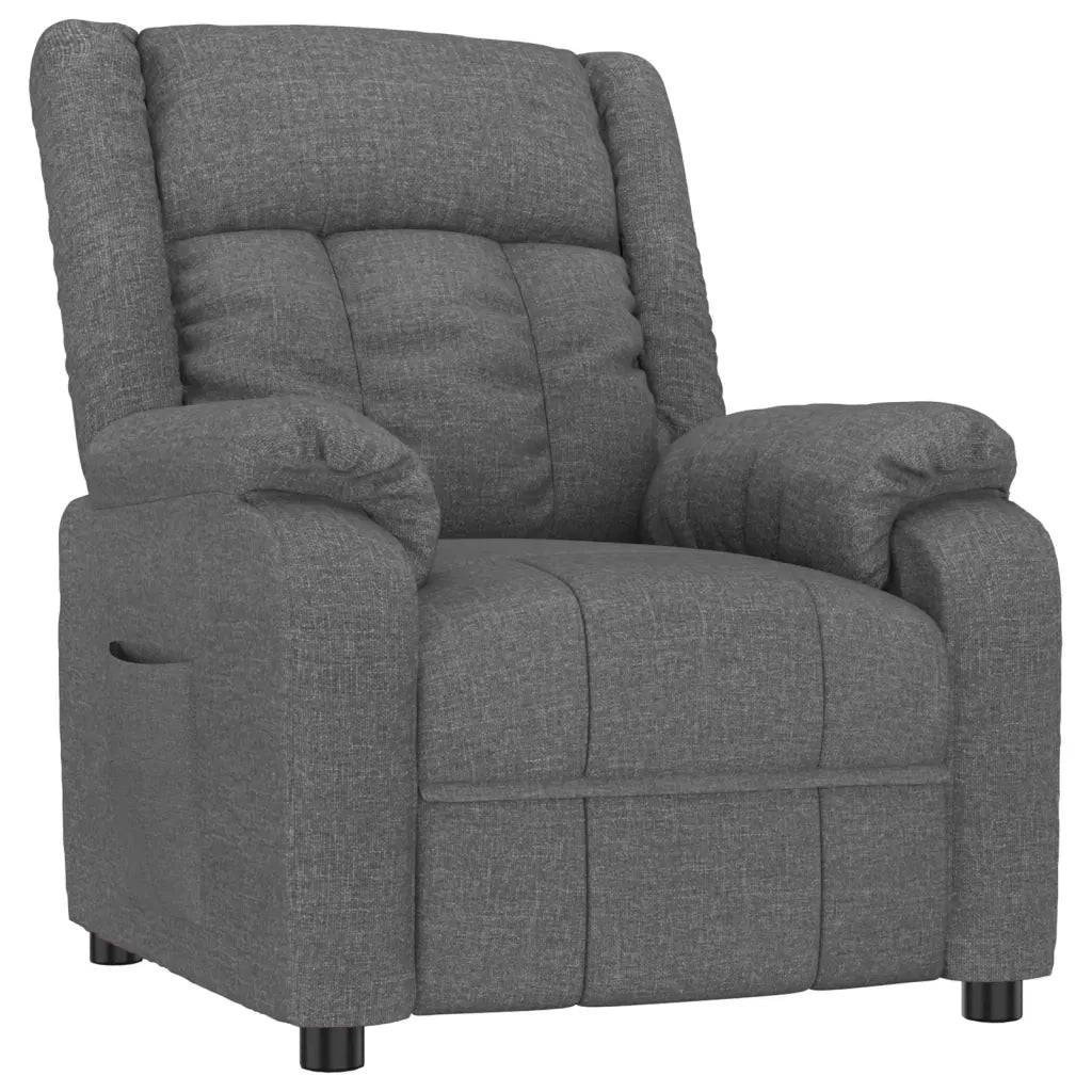 Poltrona Reclinabile in Tessuto Grigio Scuro cod mxl 70955