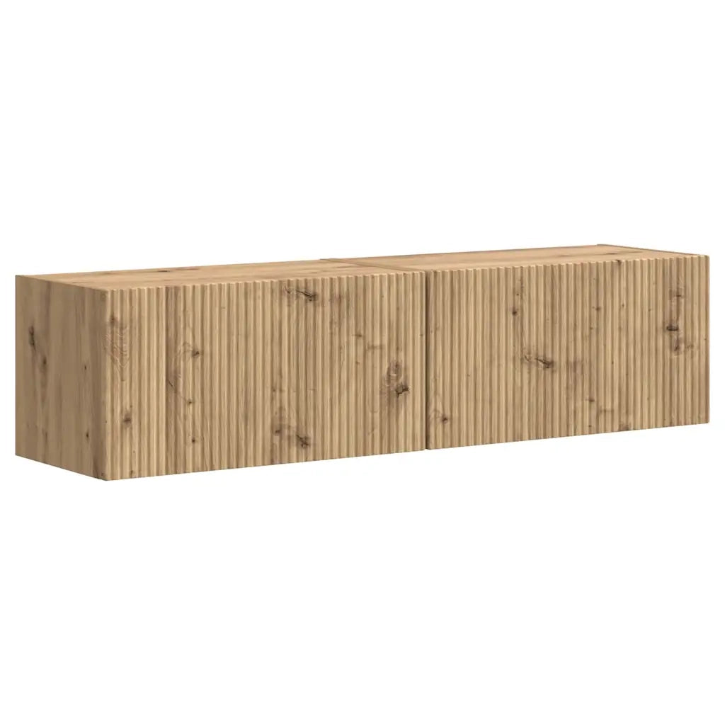 Mobile TV da parete 2 pcs Rovere Artigianale 60 x 31 x 29,5 cm
