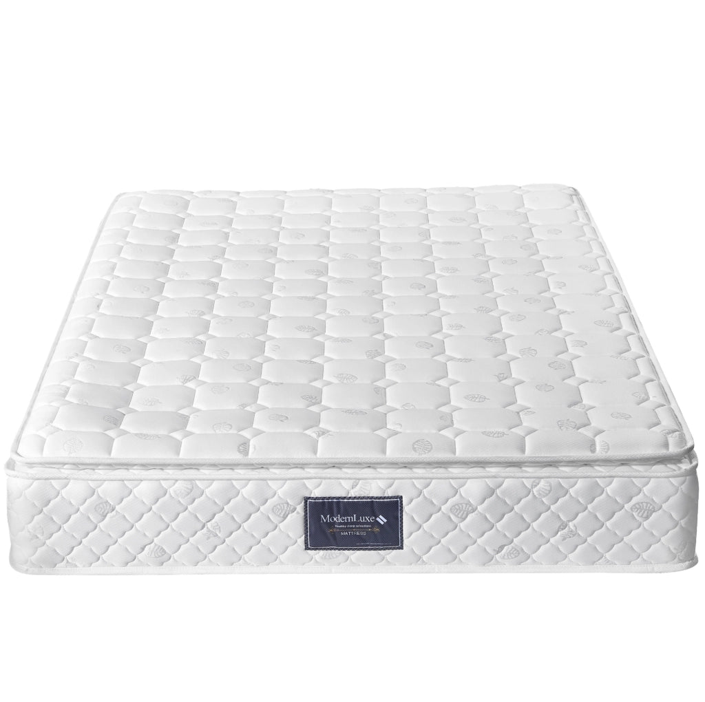 Letto matrimoniale 140x200 beige con materasso, LED, USB-C e contenitore idraulico