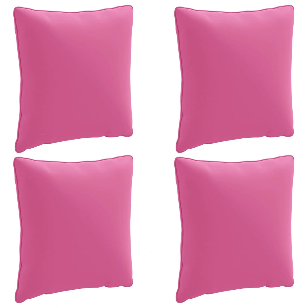 Cuscini per Schiena a 4 Pezzi PUTTEN 4 pcs 100% Poliestere Rosa 945156